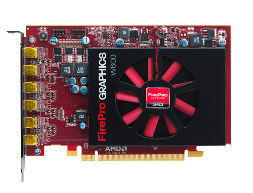 AMD FirePro W600 100-505968 2GB 128-bit GDDR5 PCI Express 3.0 x16 Full height / half-length Graphics Card AMD FirePro W600 100-505968 2GB 128-bit GDDR5 PCI Express 3.0 x16 Full height / half-length Graphics Card