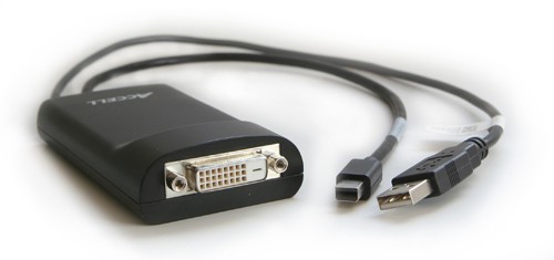 Preview: mini-DisplayPort (lockable) to DVI-D Dual Link (active)