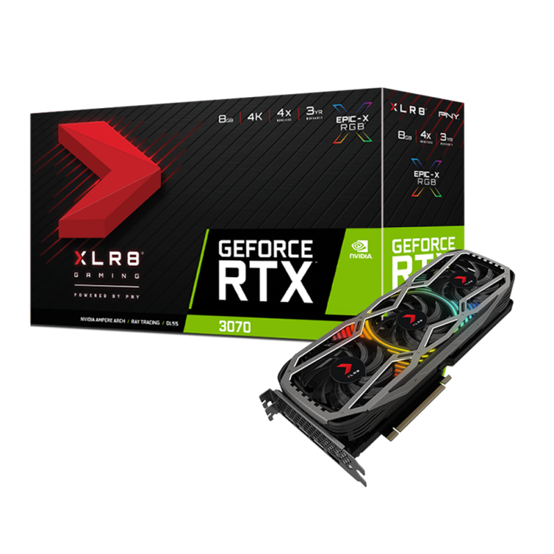 Vorschau: PNY GeForce RTX 3070 XLR8 Gaming REVEL EPIC-X RGB Triple Fan Edition 8GB PCIe 4.0